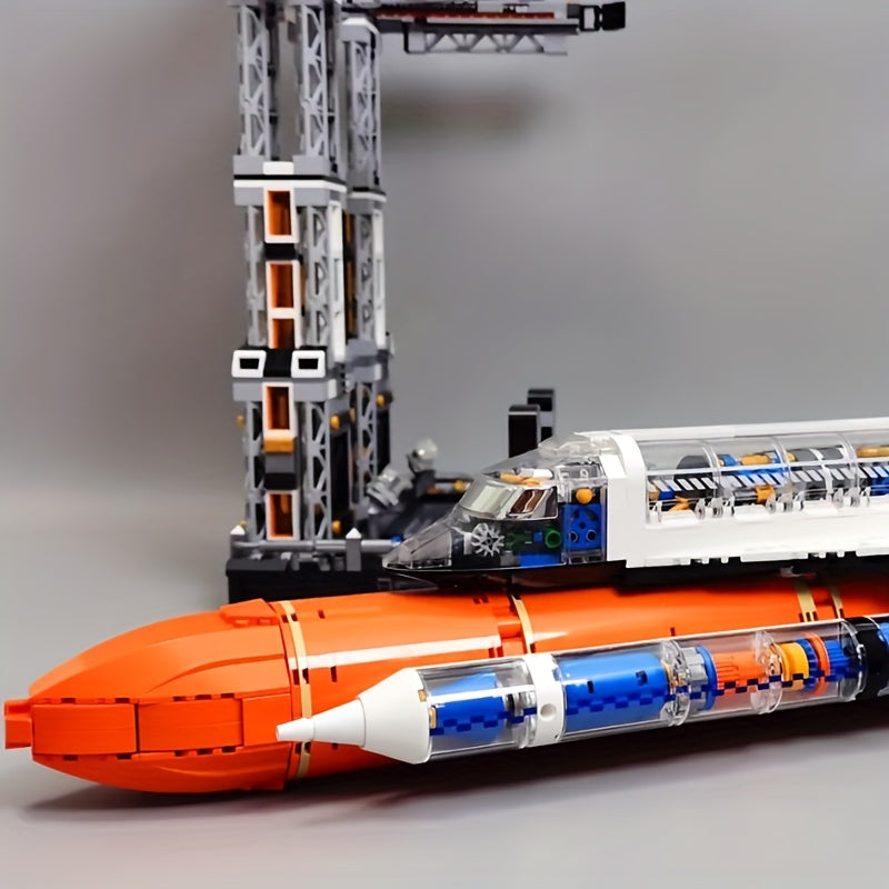 JAKI8513 Educational Space Shuttle Building Blocks - Creative DIY Toy for Gifts