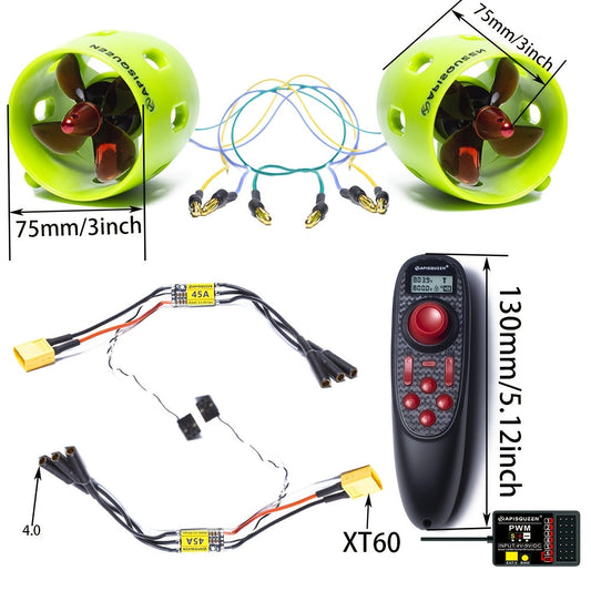 U1 Set 12V~16V Brushless Underwater Propeller System | ApisQueen