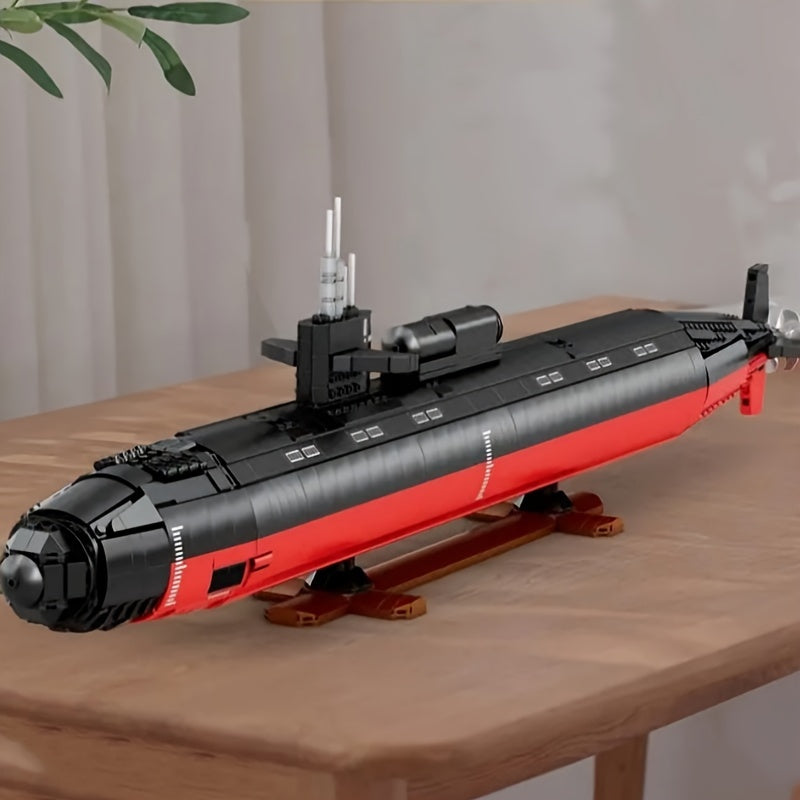2988pcs Los Angeles-class Nuclear Submarine Block Set | Ideal for Christmas & Halloween Gifts