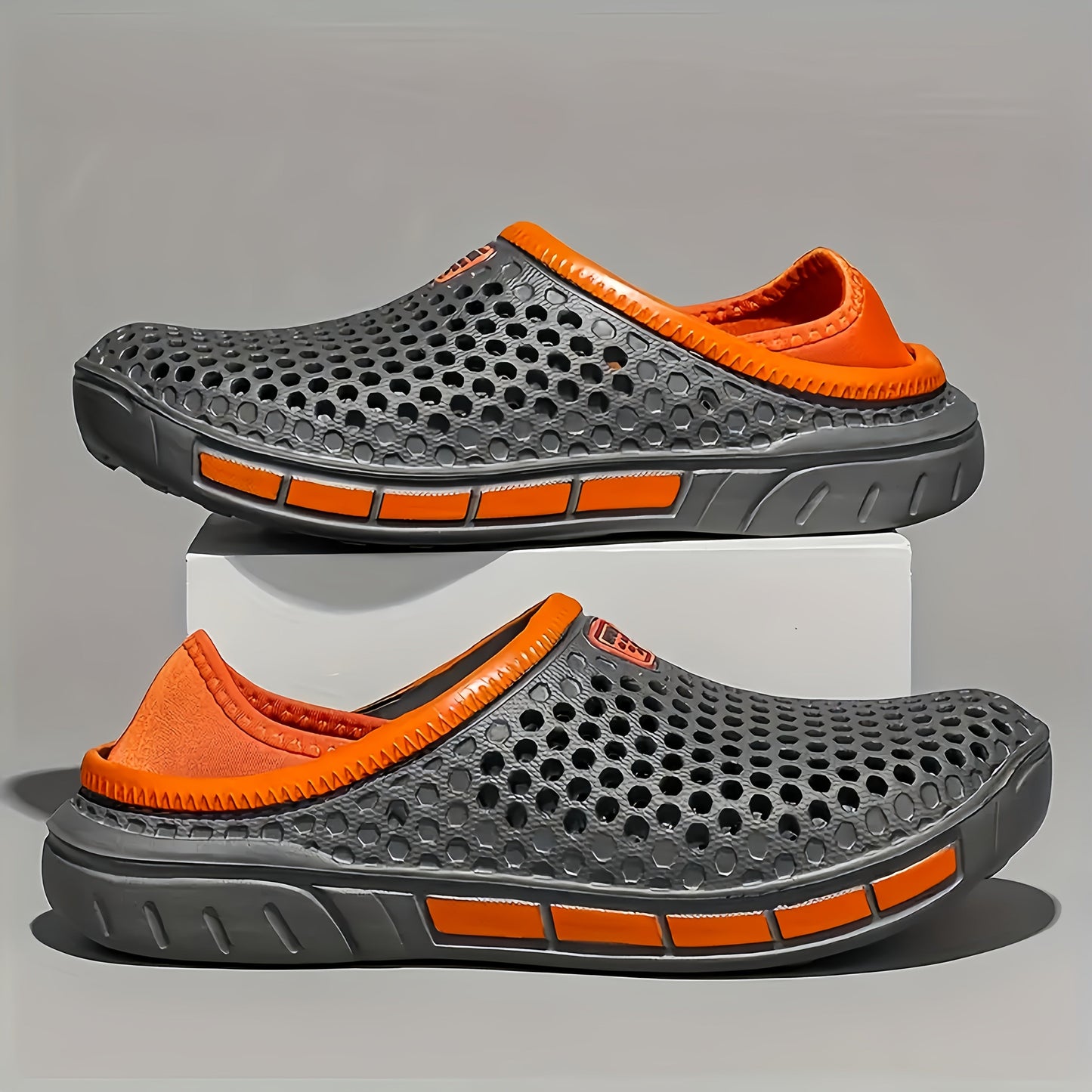 Men's Summer Breathable Slide Sandals - Dual Wear for Sports & Beach