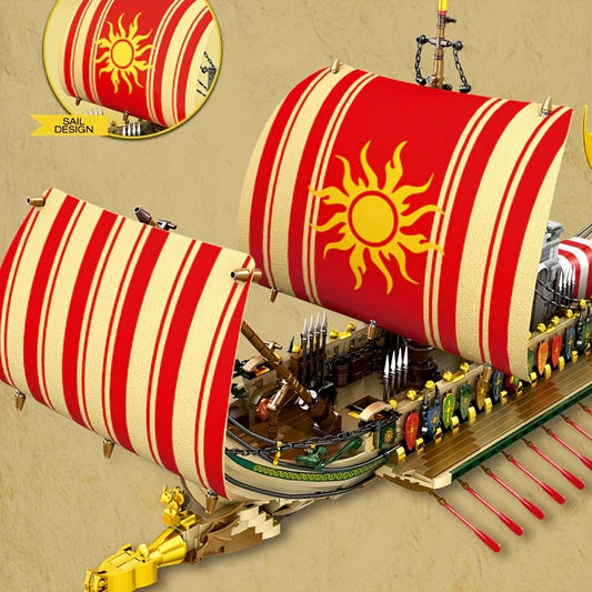 2982-Piece Pirate Ship Building Blocks for Holiday Gifts | Home Decor Bricks