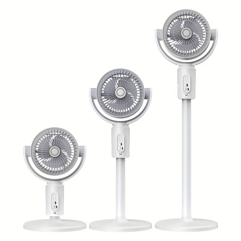 Adjustable High-Low Fan with Aromatherapy, Mosquito Proof, 5-Speed, USB Charging