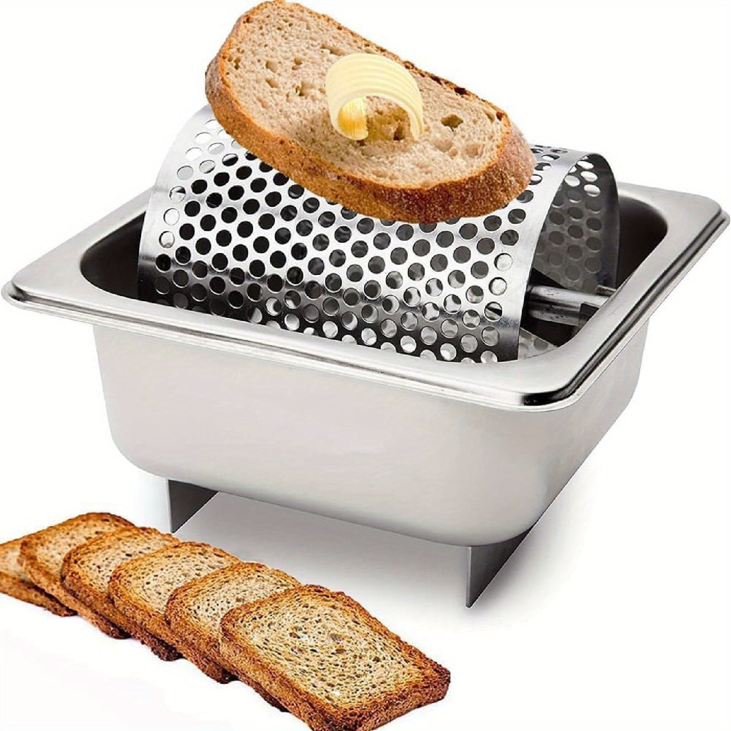 Heavy-Duty Stainless Steel Butter Melter & Cheese Dispenser | Manual Roller Tool for Kitchen Use