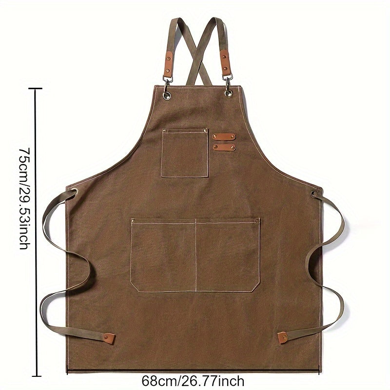 Heavy-Duty Apron with Multi-Pocket Design | 100% Woven Cotton