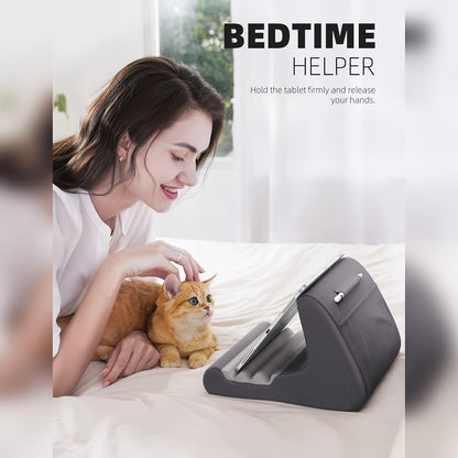 Versatile Tablet Pillow Stand with Adjustable Angles and Stylus Pocket