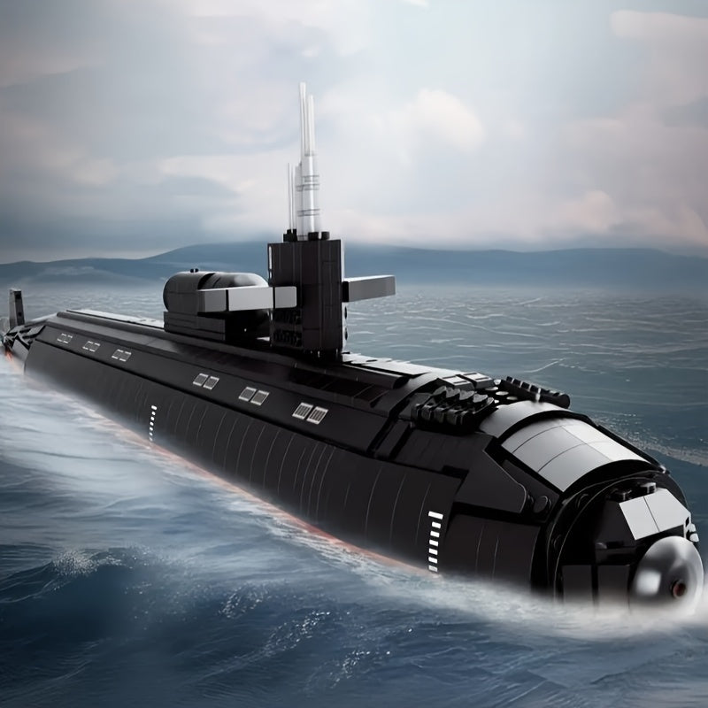 2988pcs Los Angeles-class Nuclear Submarine Block Set | Ideal for Christmas & Halloween Gifts