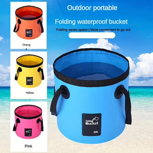 20L Compact Foldable Bucket | Leak-Proof & Durable PE Design for Camping & More