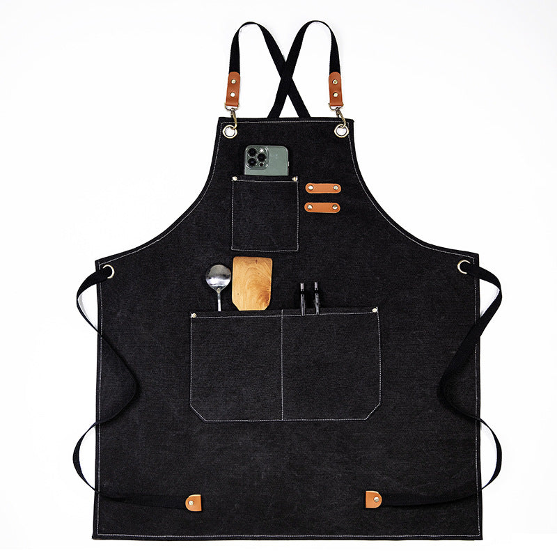 Heavy-Duty Apron with Multi-Pocket Design | 100% Woven Cotton