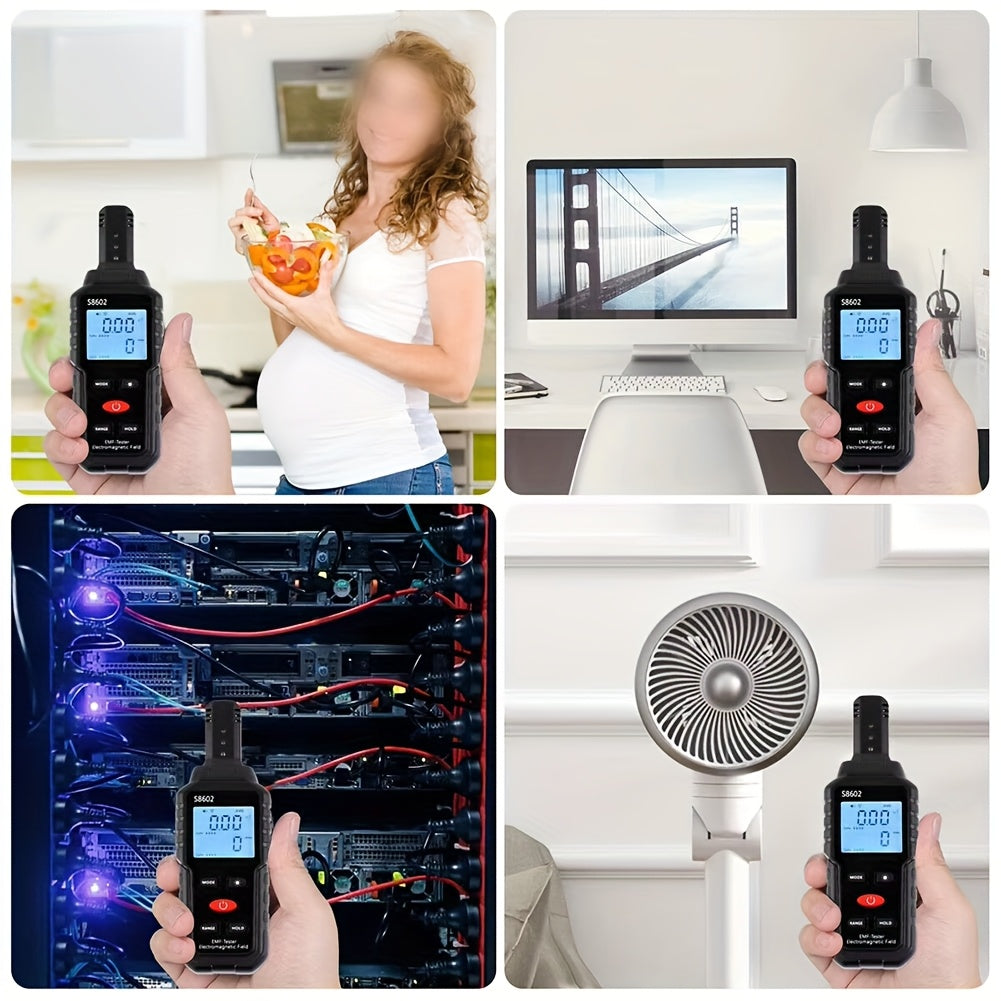 3-in-1 EMF Meter & Radiation Detector - Portable Electromagnetic Field Tester for Home & Office Safety