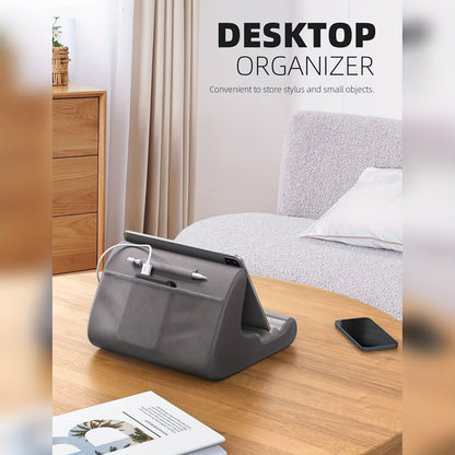 Versatile Tablet Pillow Stand with Adjustable Angles and Stylus Pocket