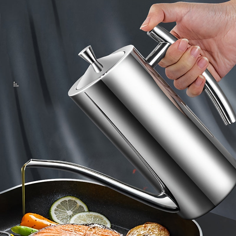 Leakproof Stainless Steel Oil & Vinegar Dispenser - 500/700/1000ml Sizes