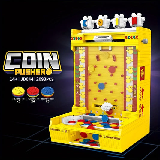 2093-Piece Modular Building Set for Christmas, Halloween & Birthday Gifts - JD044 Coin Pusher Block for Adults & Teens