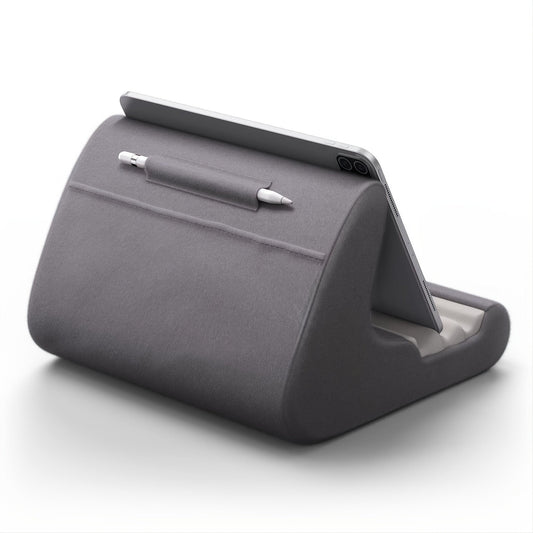 Versatile Tablet Pillow Stand with Adjustable Angles and Stylus Pocket