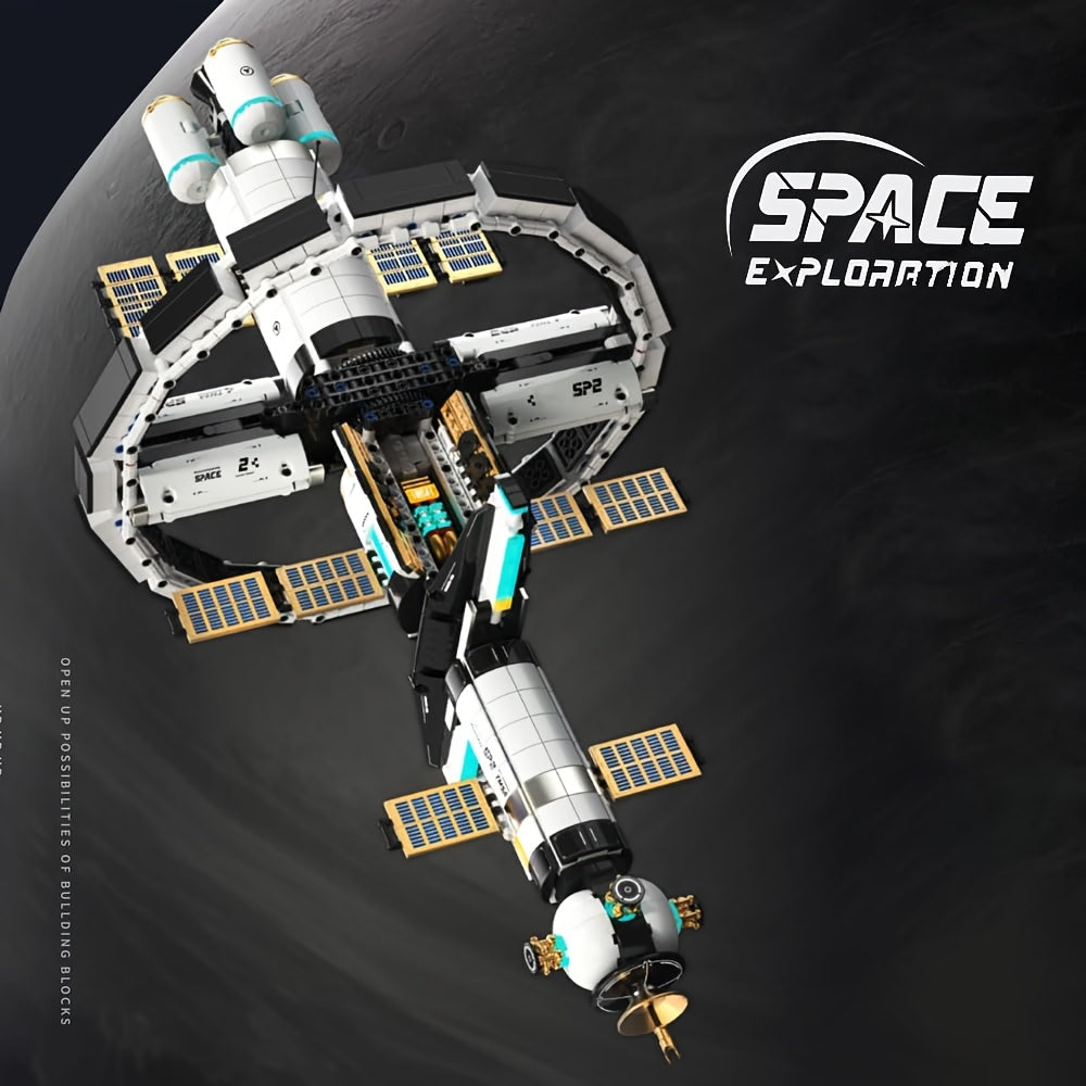 2221pcs International Space Station Building Kit for Adults | Creative Space Model Display