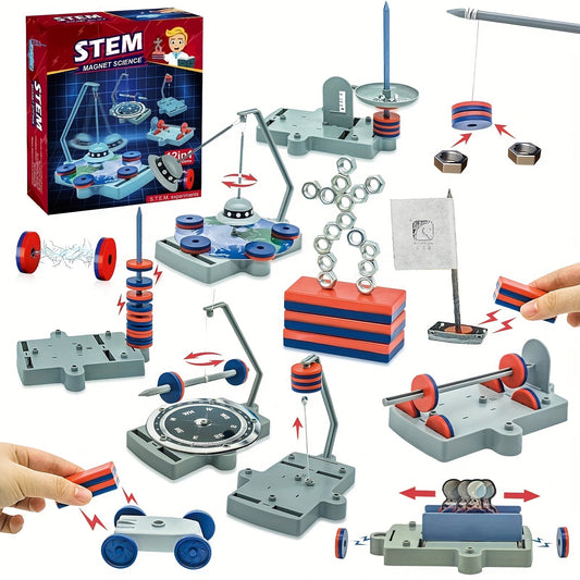 STEM Physics Science Kit for Kids - 12-in-1 Magnetic Floating Toy Set