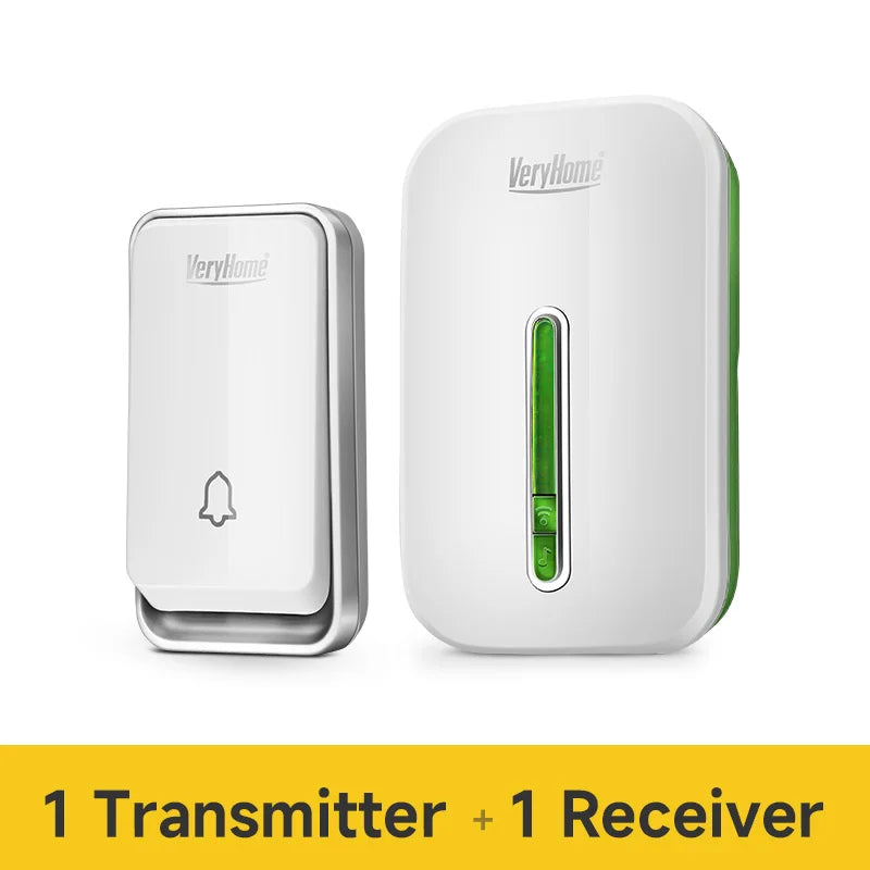 VeryHome Wireless Doorbell - Smart, Waterproof, Self-Powered, Long Range