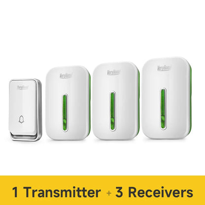 VeryHome Wireless Doorbell - Smart, Waterproof, Self-Powered, Long Range