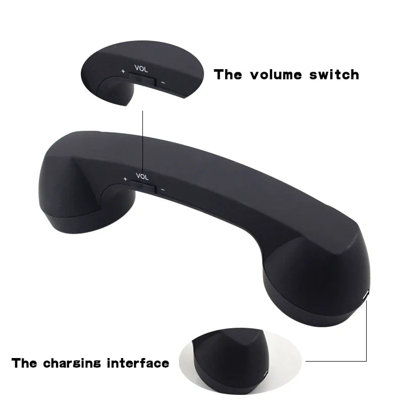 Wireless Retro Bluetooth Phone Handset - Stylish and Functional