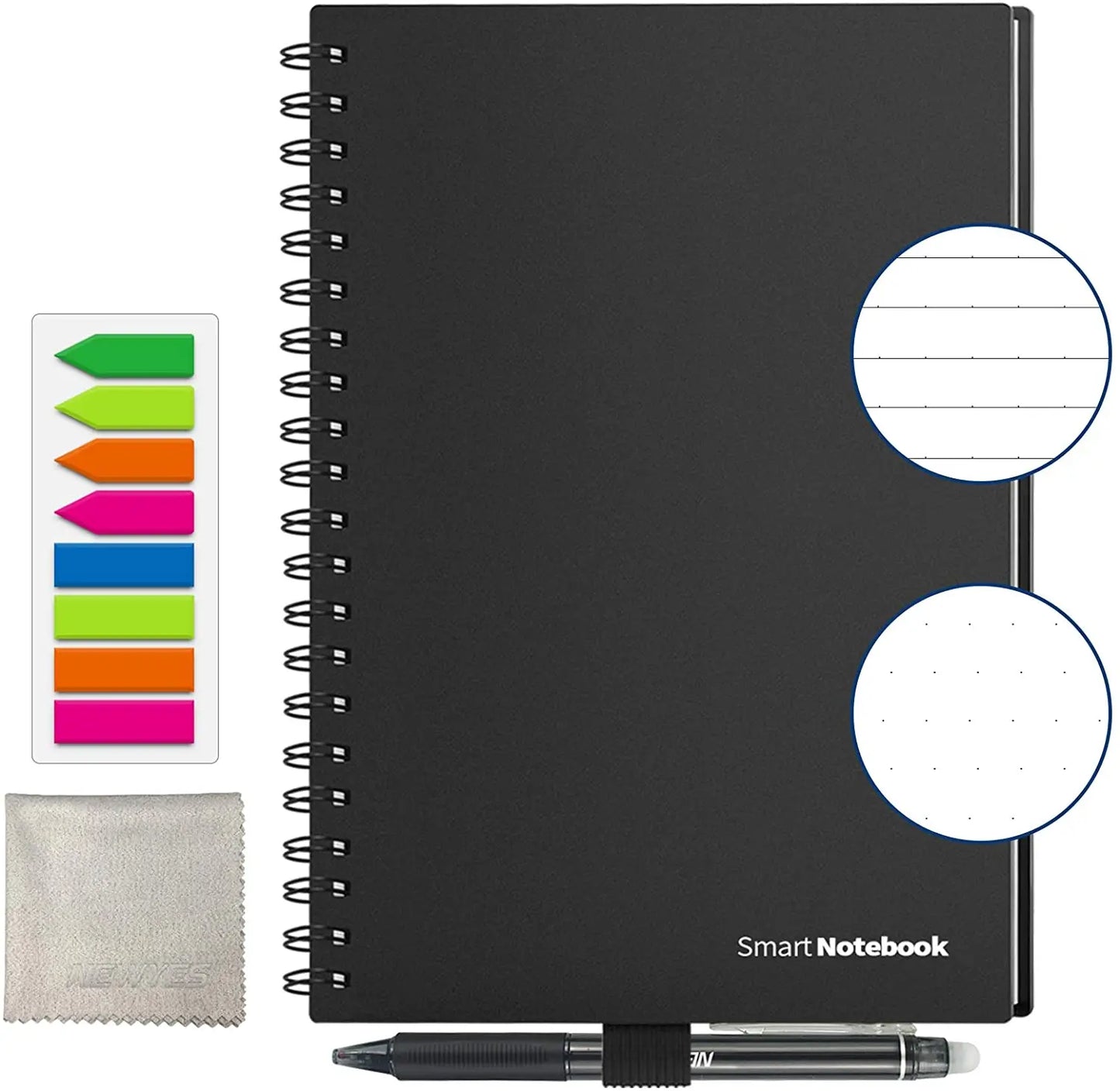 Smart Reusable Notebook A4 A5 A6 - Erasable, Wirebound & Eco-Friendly