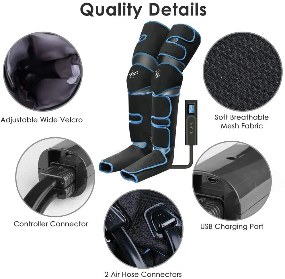 360° Air Pressure Leg Massager for Blood Circulation & Relaxation