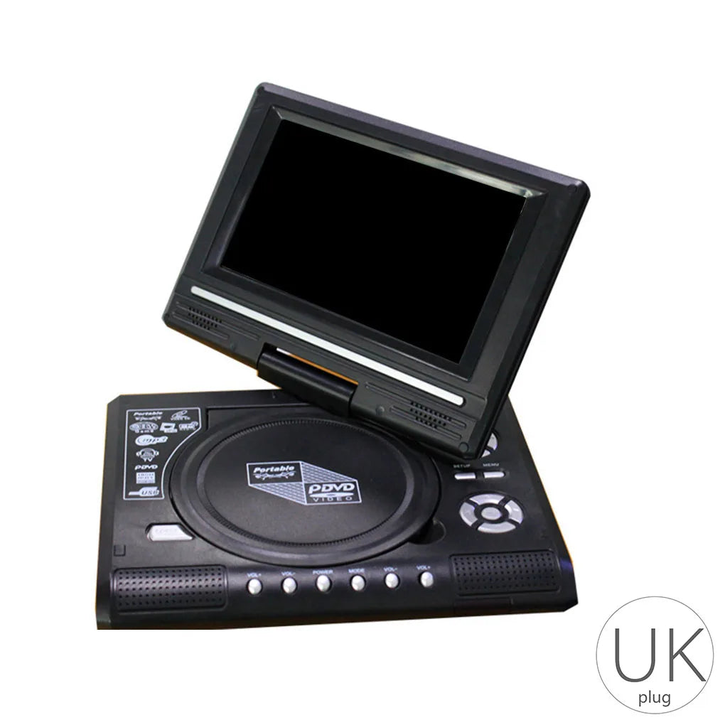 7.8 inch Mini DVD CD Player - Portable & Rotatable Screen