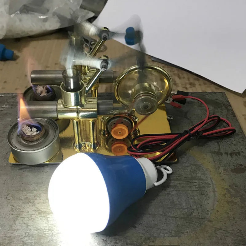Stirling Engine Model - Educational DIY Steam Power Experiment Tool
