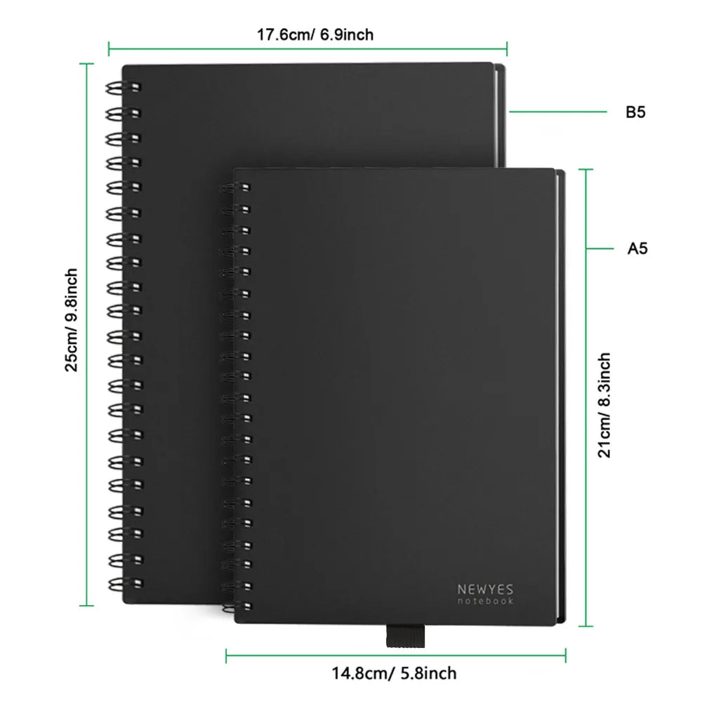 Smart Reusable Erasable Notebook - Eco-Friendly, Cloud-Connected Note Pad