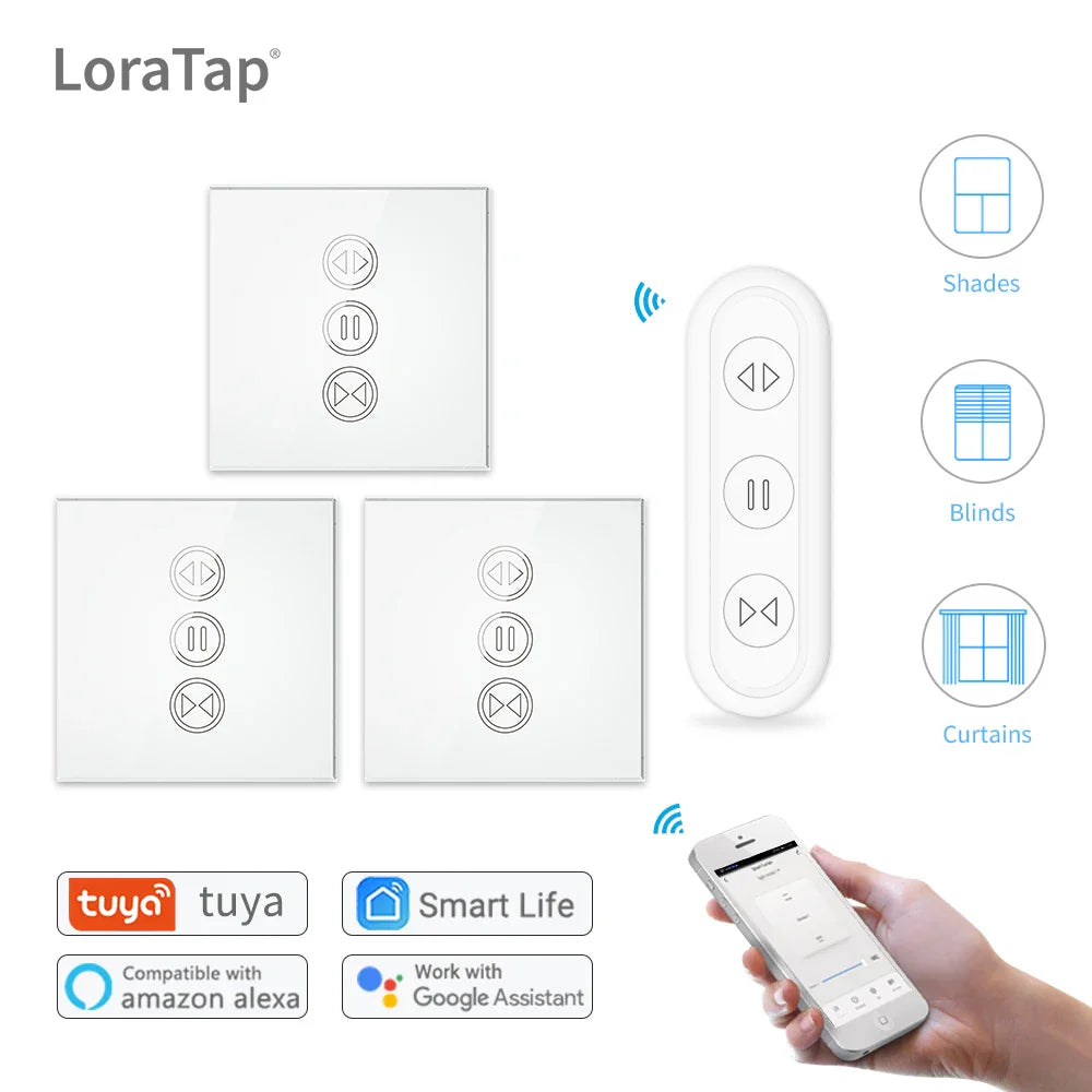 Smart Curtain Switch for Google & Alexa