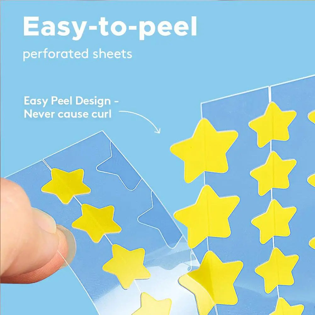 Colorful Star Pimple Patch - Invisible Acne Removal & Skin Care Stickers