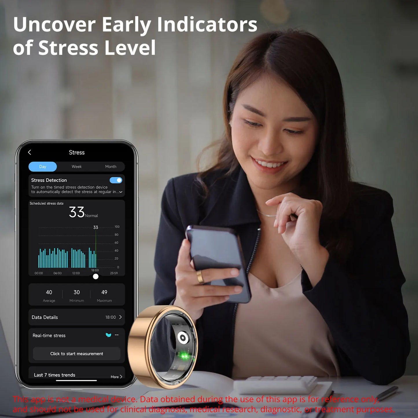 2024 COLMI R02 Smart Ring - 39 Days Battery, Health Monitor, 5ATM Waterproof