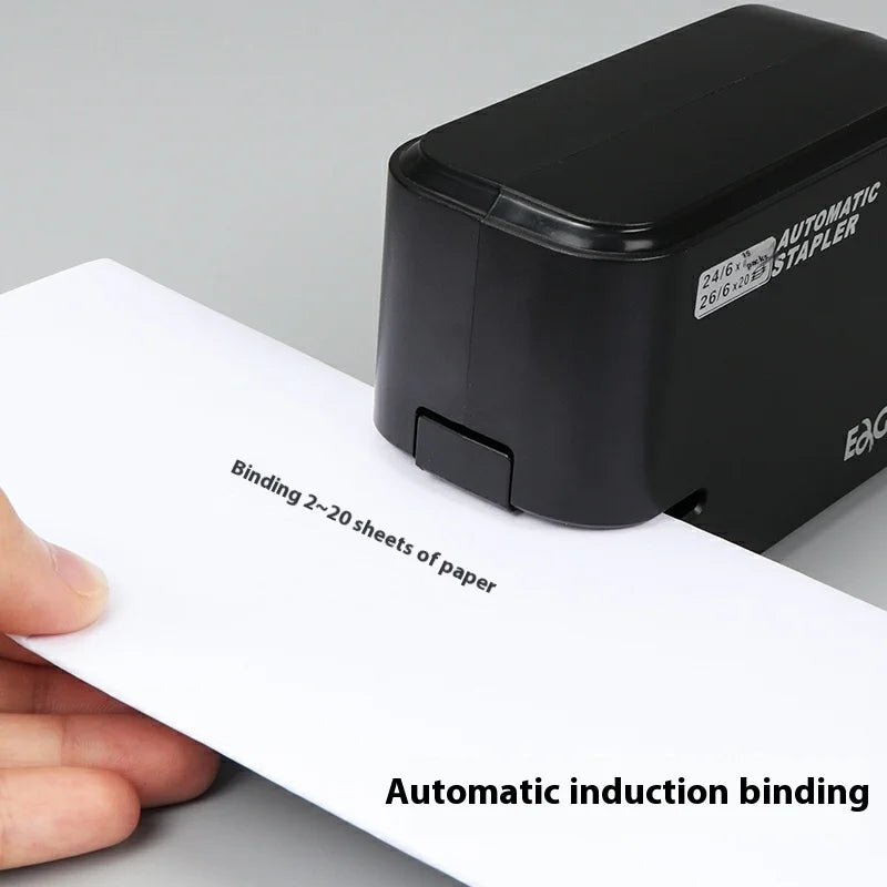 Automatic Electric Stapler - 20 Sheet Capacity, Dual Power, Free Staples