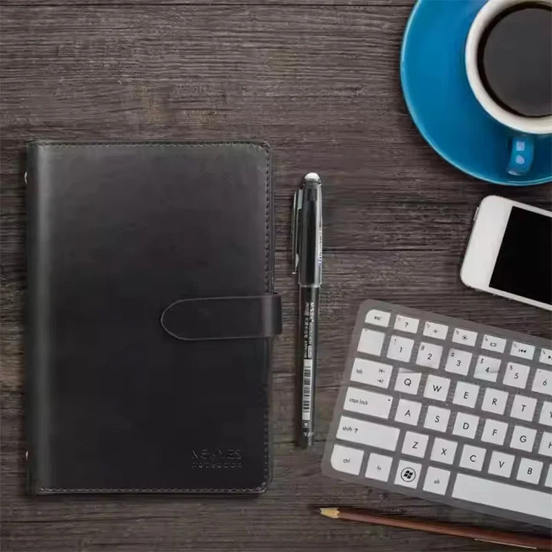 A6 PU Erasable Smart Notebook - Reusable, Waterproof, Auto-Scan