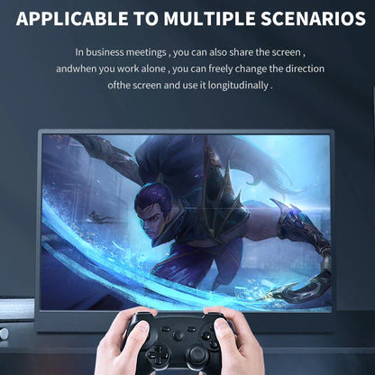 14.1 Inch Touch Screen Portable Gaming Monitor 100% sRGB, 400cd/m², HDR10