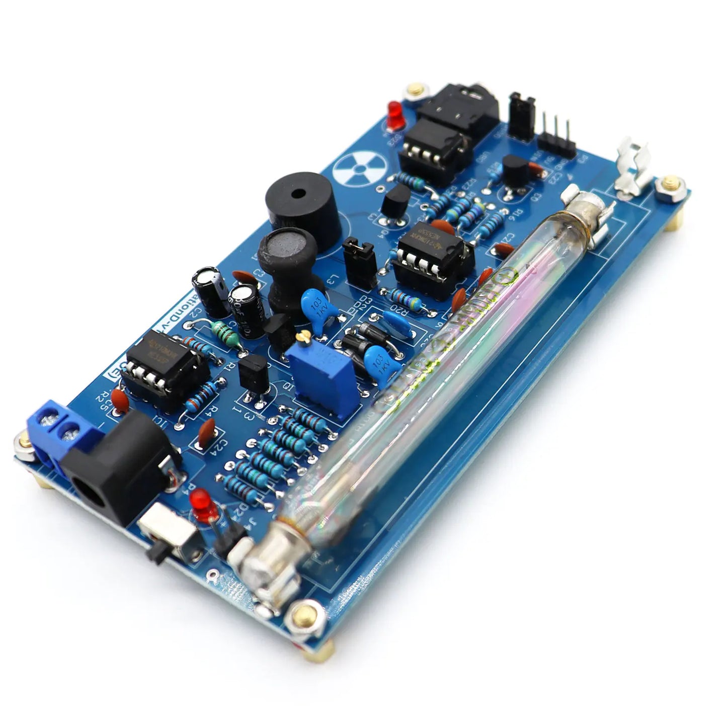 Assembled DIY Geiger Counter Kit - High Precision Radiation Detector System