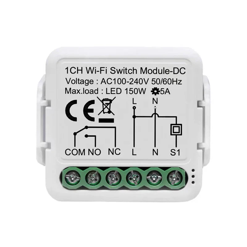 Smart Dry Contact WiFi & Zigbee Switch Module - Alexa & Google Home Compatible