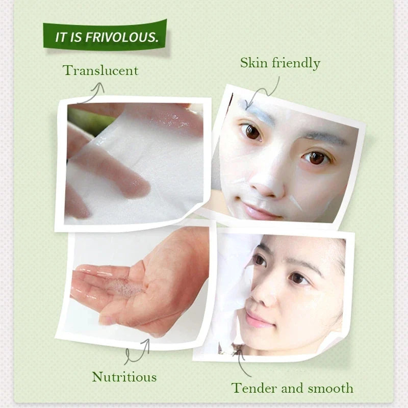 30pcs Natural Plant Facial Masks - Moisturizing, Oil Control & Anti-Aging