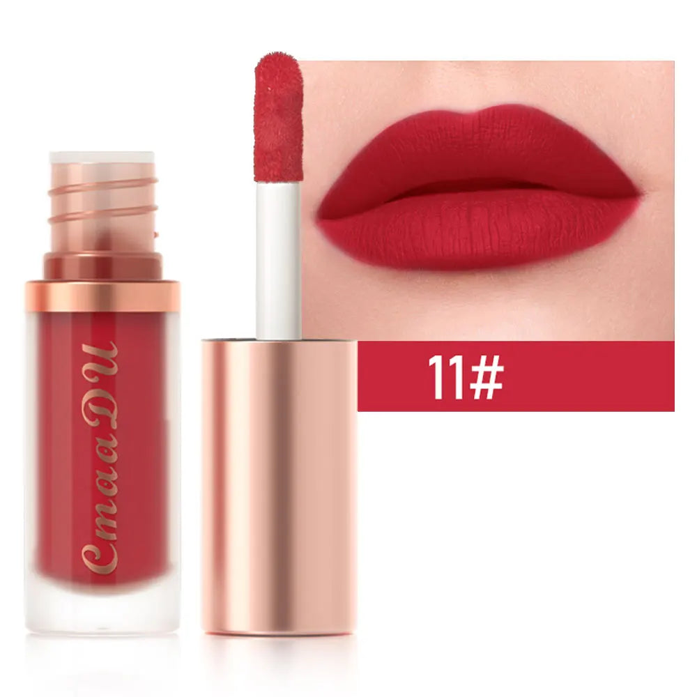 12 Color Long Lasting Velvet Matte Lip Gloss | Waterproof & Nonstick