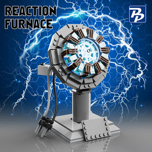 Build Your Own Iron Robot Mecha Man - Nuclear Reactor Light-Up Building Blocks | Perfect Gifts for Kids