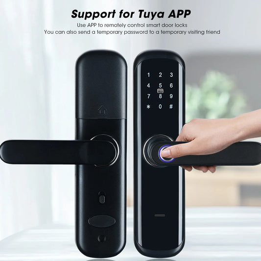 Smart Door Lock with Fingerprint & TUYA Control