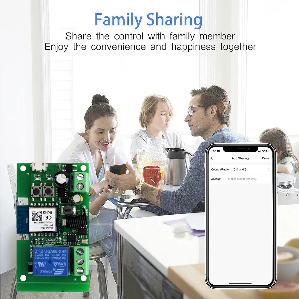 WiFi Smart Garage Door Opener with Voice & App Control