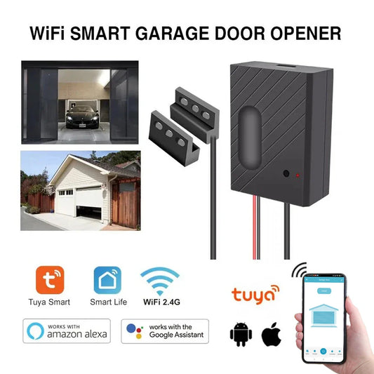 Smart Garage Door Opener with Mobile & Voice Control