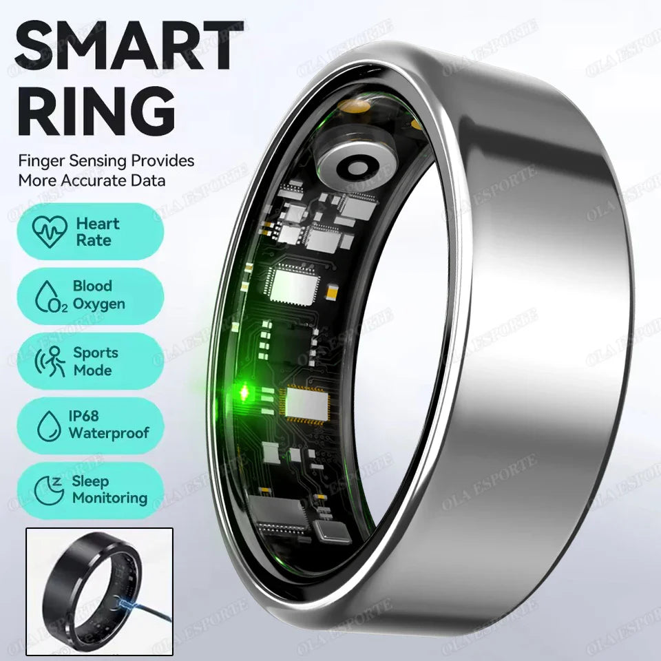 For Xiaomi Smart Ring - Bluetooth Heart Rate & Blood Oxygen Monitor