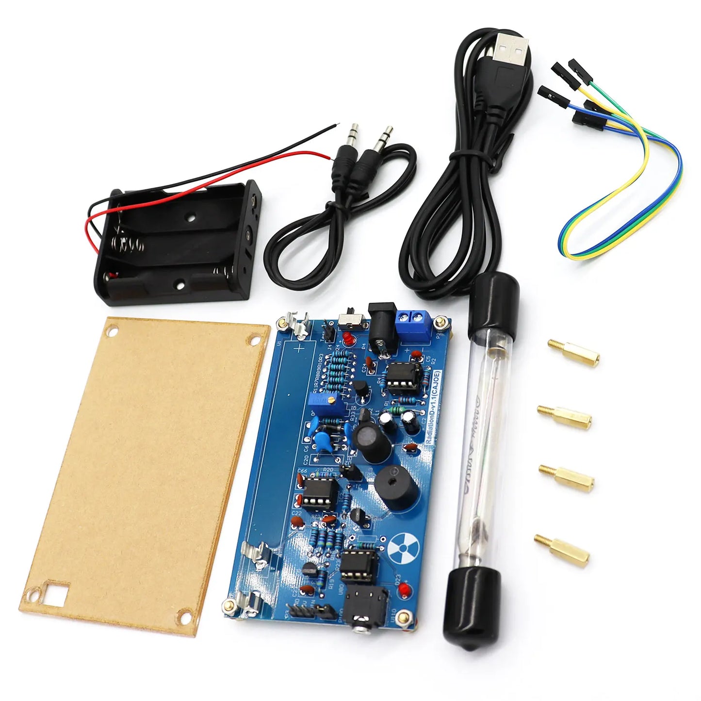 Assembled DIY Geiger Counter Kit - High Precision Radiation Detector System