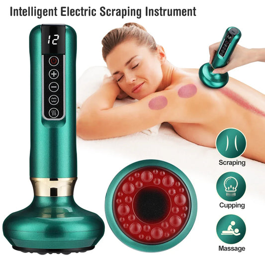 6/12 Gear Electric Cupping Massager - Anti Cellulite & Body Slimming Device with Heat Therapy