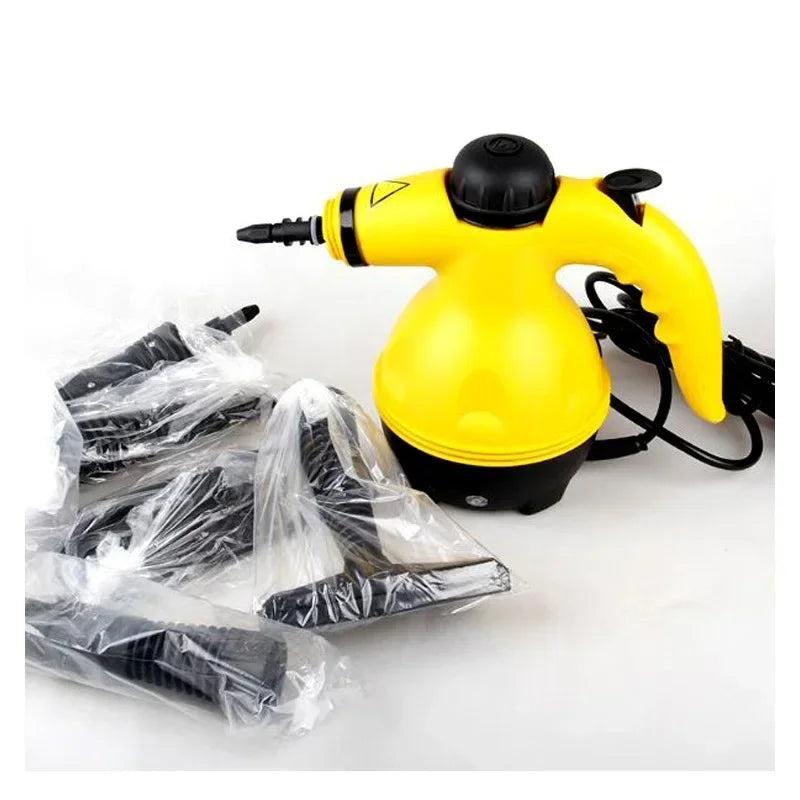 High Temperature Multi Purpose Steam Cleaner with 9 Accessories for Carpets, Curtains, and Car Seats