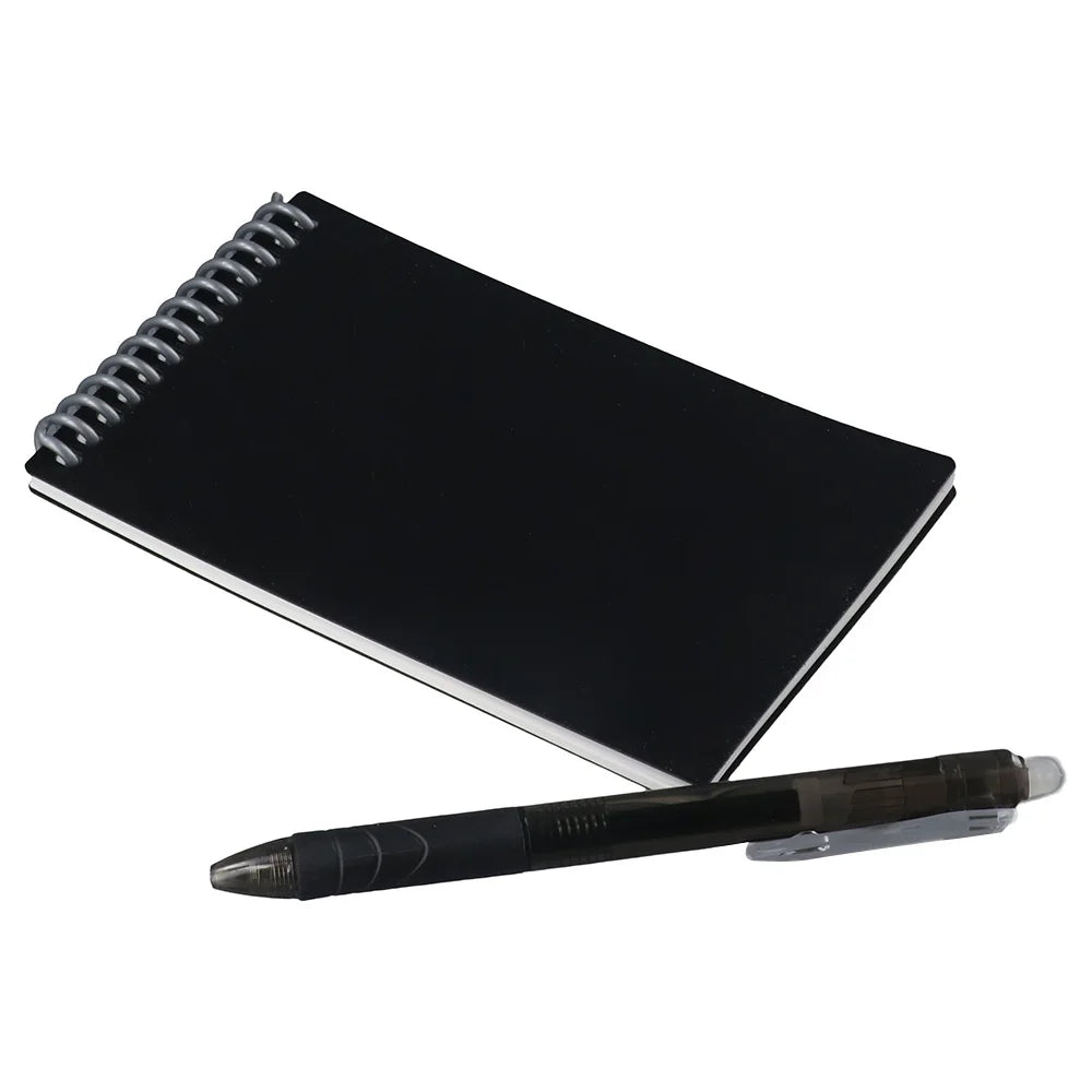 Smart Notebook Work Black Reusable Notepad | Eco-Friendly & Portable Writing Pad