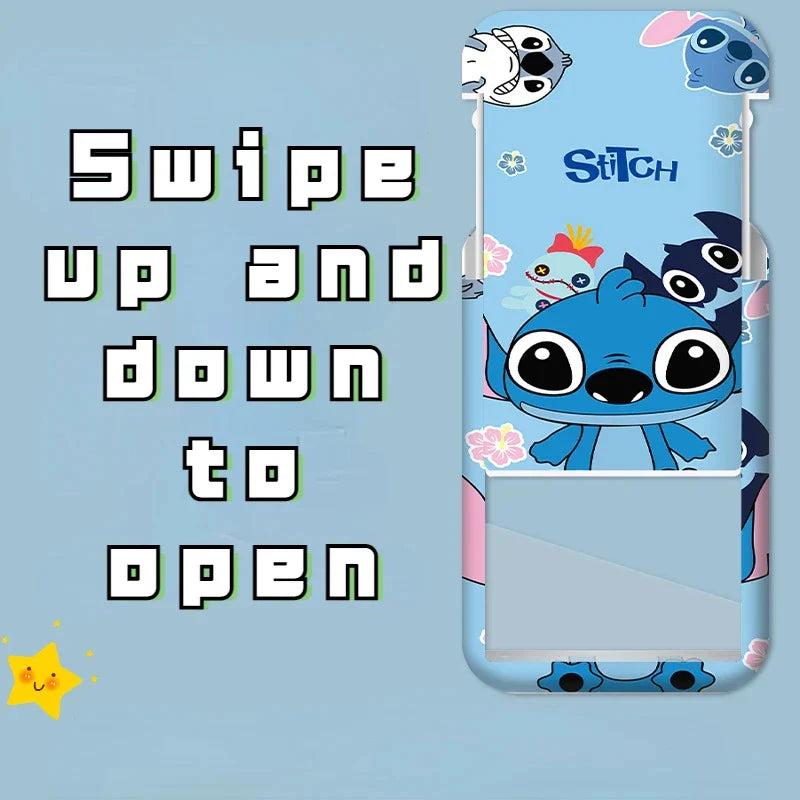 Disney Anime Kawaii Stitch Badge Holder & Lanyard for Kids