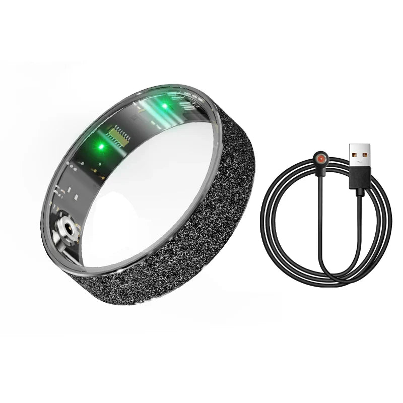 Smart Ring with Charging Case - Health & Sleep Monitor, Waterproof, Multi-sport Mode