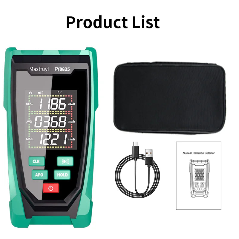USB-C Geiger Counter Nuclear Radiation Detector - MASTFUYI