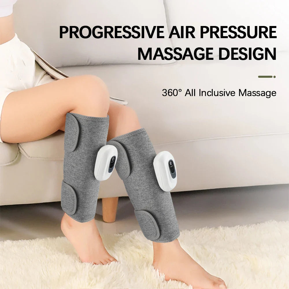 Electric 360° Air Pressure Calf Massager - Wireless Leg Massage with 3 Modes